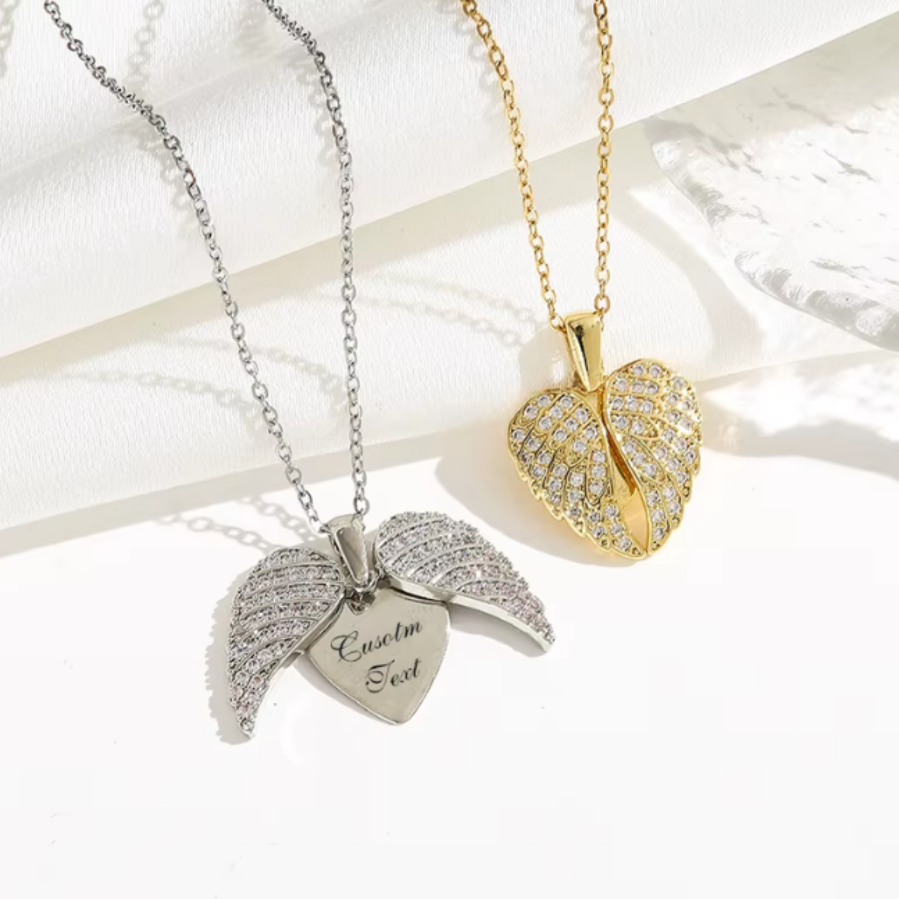 Angel Wings Personalized Necklace